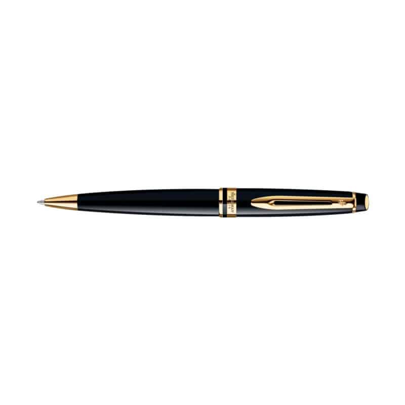Custom Waterman Expert Ballpoint - Black - Gold Trim - 3