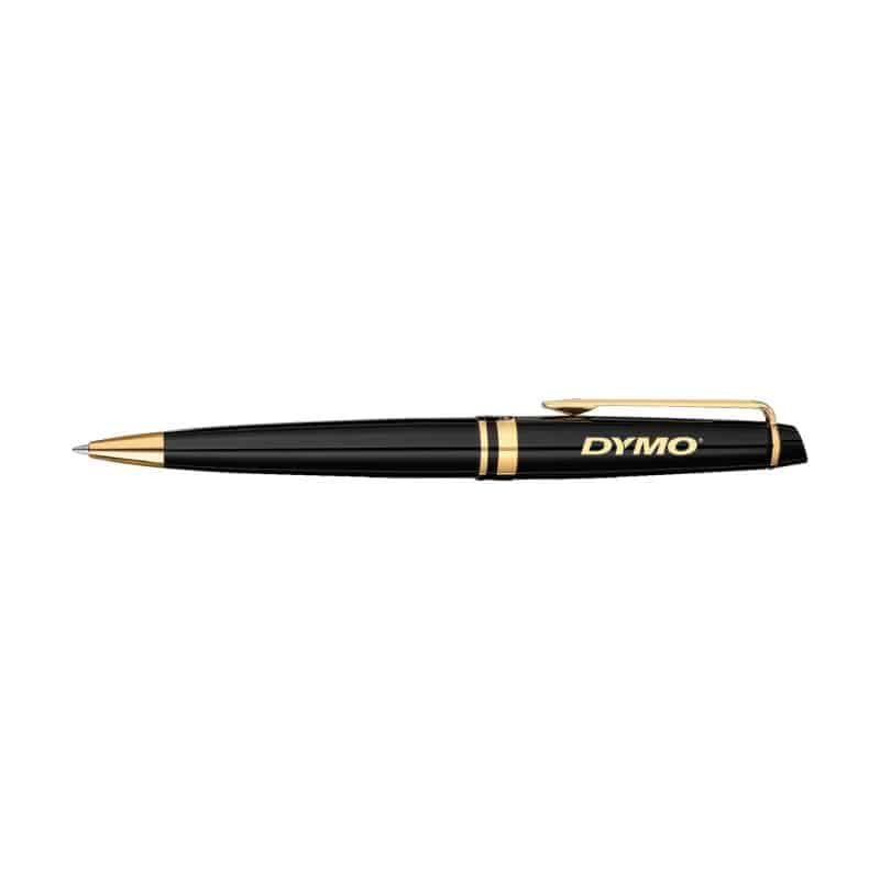 Custom Waterman Expert Ballpoint - Black - Gold Trim
