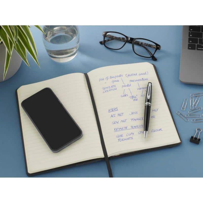 Custom Waterman Expert Rollerball - Black - Silver Trim - 6