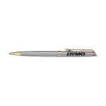 Custom Waterman Hemisphere Ballpoint - Blue Ink - Stainless Steel - Gold Trim