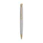Custom Waterman Hemisphere Ballpoint - Blue Ink - Stainless Steel - Gold Trim - 3