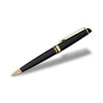 Custom Waterman® Expert Black Lacquer Ballpoint Pen w/Gold Trim
