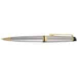 Custom Waterman® Expert Stainless Steel Ballpoint Pen w/Gold Trim - 1