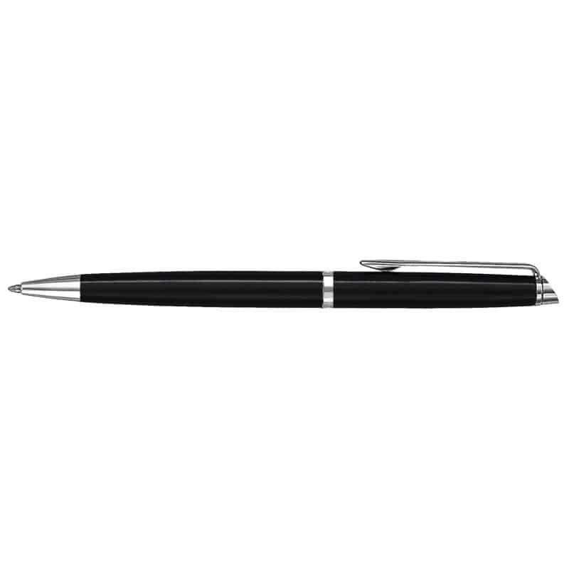 Custom Waterman® Hemisphere Ballpoint Pen (Black Lacquer CT) - 1