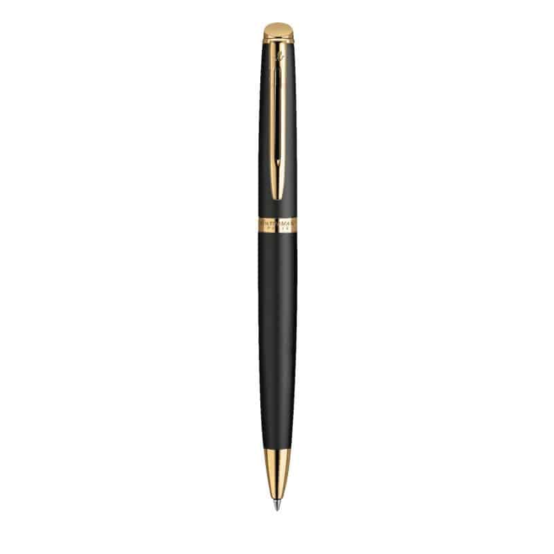 Custom Waterman® Hemisphere Ballpoint Pen (Matte Black GT) - 2