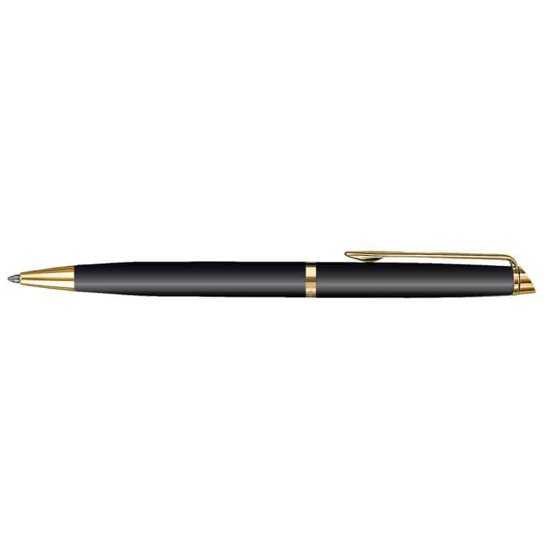 Custom Waterman® Hemisphere Ballpoint Pen (Matte Black GT) - 3