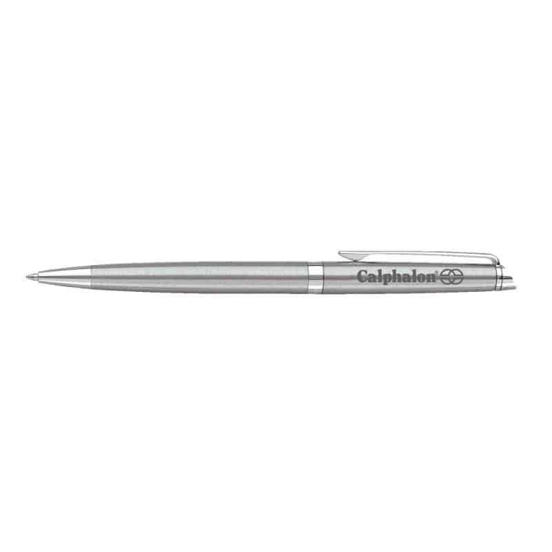 Custom Waterman® Hemisphere Ballpoint Pen (Stainless Steel CT)