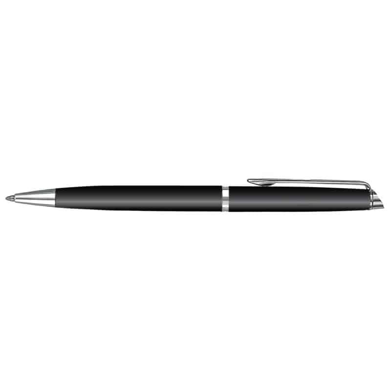 Blue Ink - Black Matte - Silver Trim