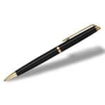 Custom Waterman® Hemisphere Ballpoint Pen (Stainless Steel GT)