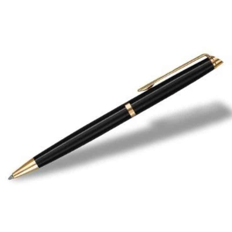 Custom Waterman® Hemisphere Ballpoint Pen (Stainless Steel GT)