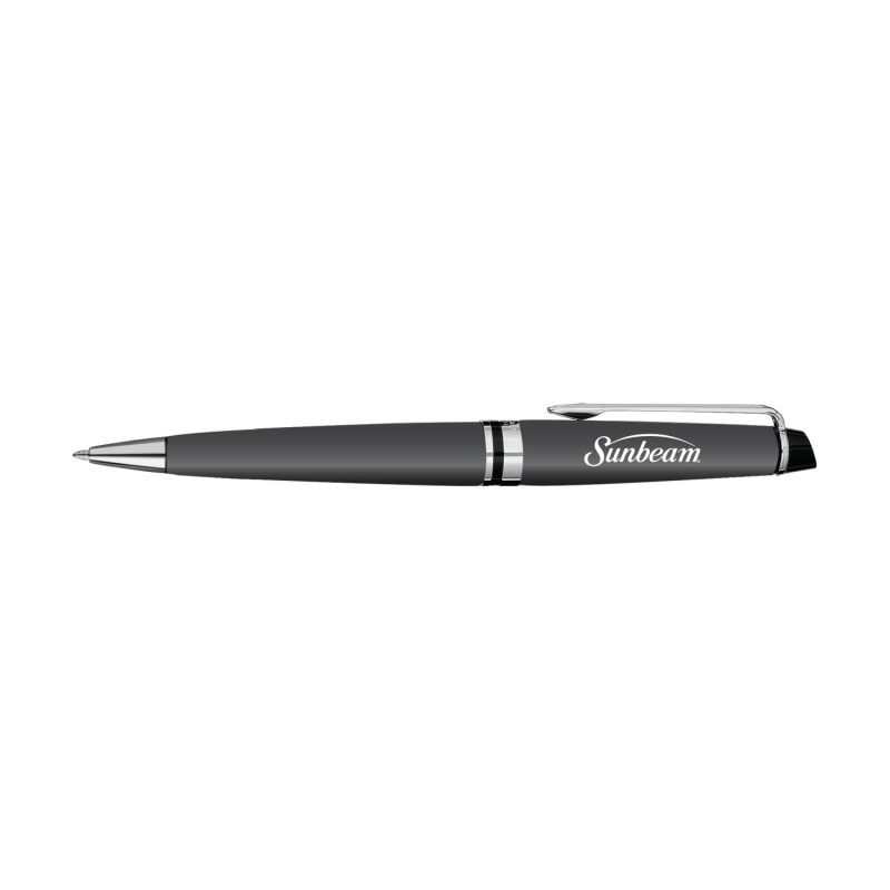 Custom Waterman Expert Ballpoint - Matte - Black Matte - Silver Trim