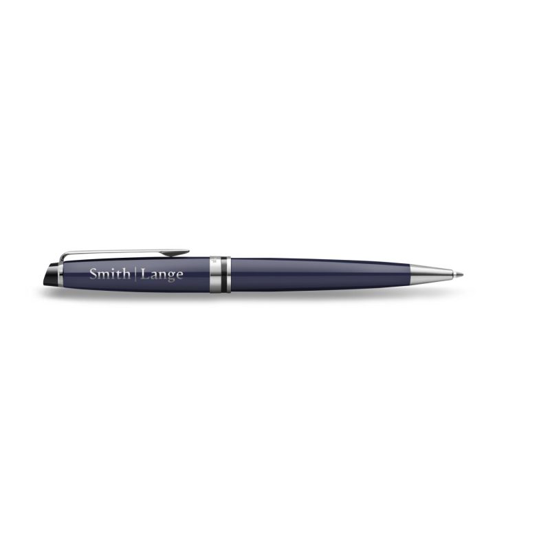 Custom Waterman Expert Ballpoint - Blue - Chrome Trim - 2