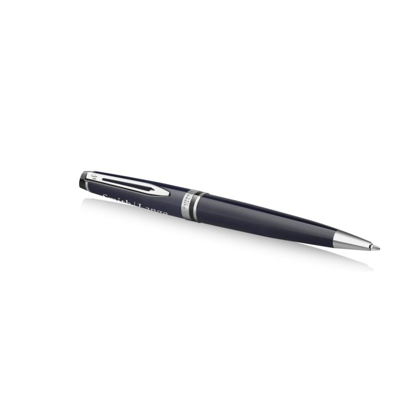 Custom Waterman Expert Ballpoint - Blue - Chrome Trim - 3