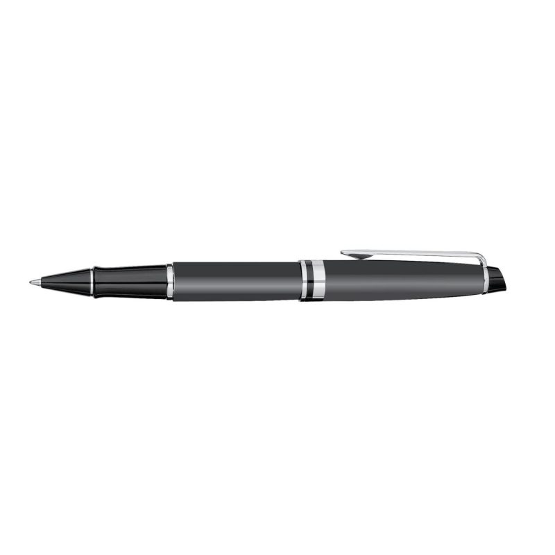 Custom Waterman Expert Rollerball - Matte - Black Matte - Silver Trim - 1